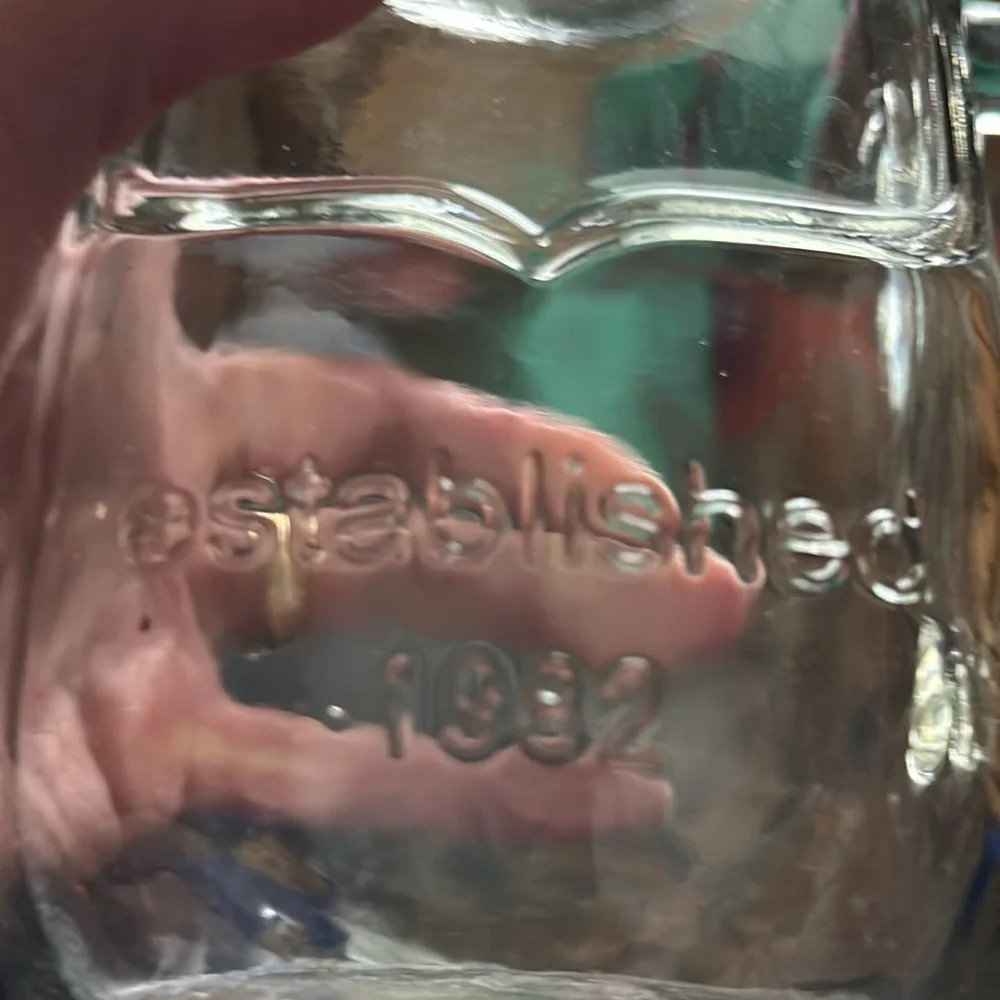 Clear Mason Jar Drinking Glass
